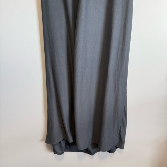 ORANGE CREEK Gray Knot Waist Maternity Maxi Dress S Small Short Sleeve - Picture 8 of 9